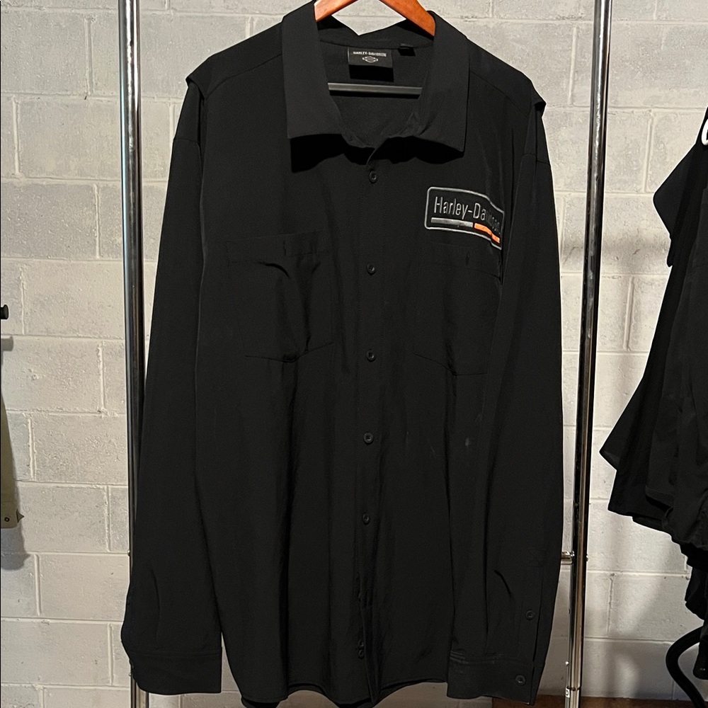 Harley-Davidson Men's Black Shirt Jacket